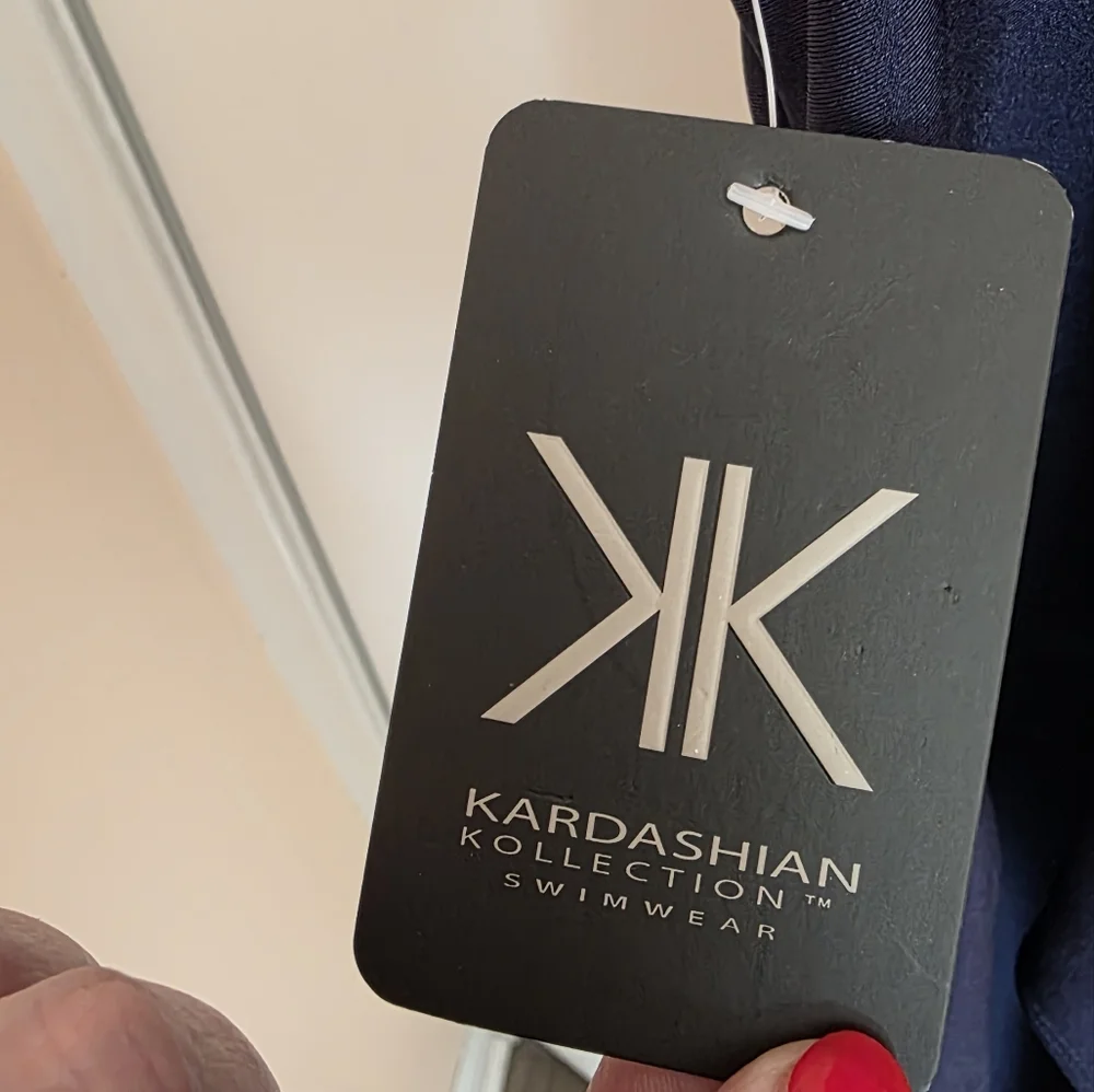 Kardashian Kollection Navy One Piece Swimsuit - Picture 4 of 10